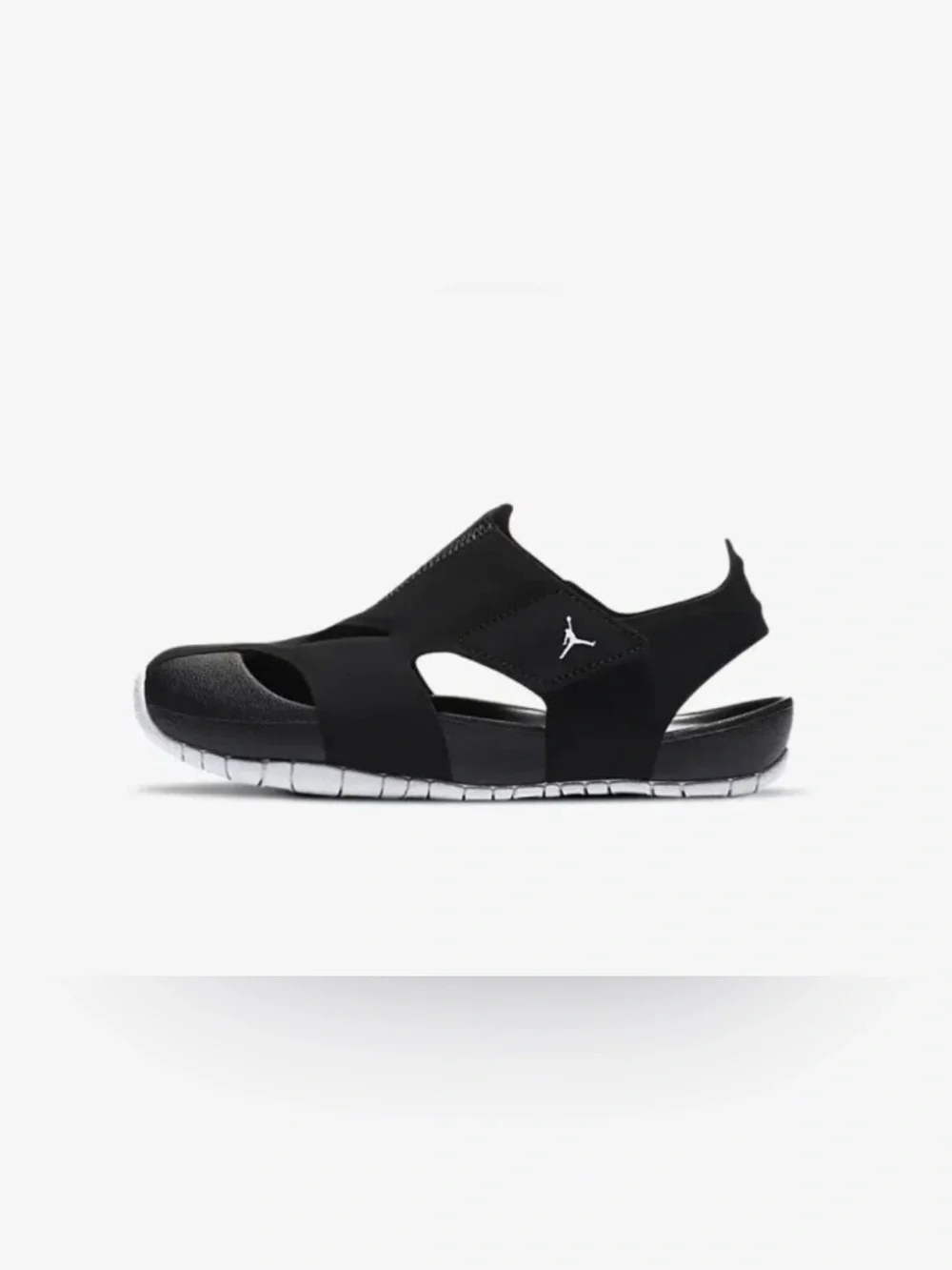 Jordan Kids' Black and White Slide Sandals